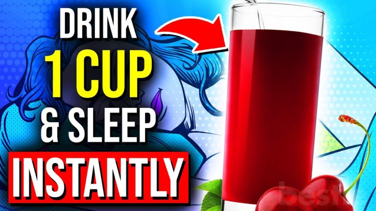 Drink 1 Cup Of THIS JUICE Before Bed And Sleep Instantly! 🍒